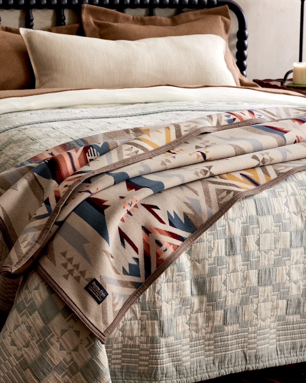 PENDLETON WHITE SANDS BLANKET  -QUEEN-