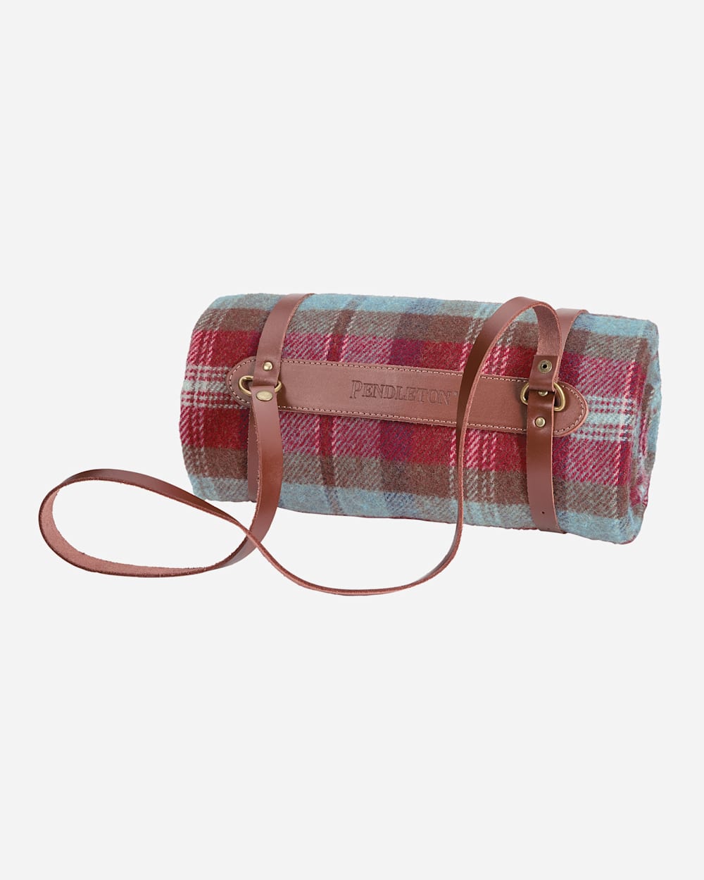 PENDLETON MOTOR ROBE THROW WITH LEATHER CARRIER- RUBY BEACH