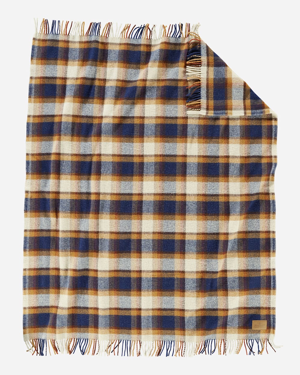 PENDLETON MOTOR ROBE THROW WITH LEATHER CARRIER- STEENS MOUNTAIN