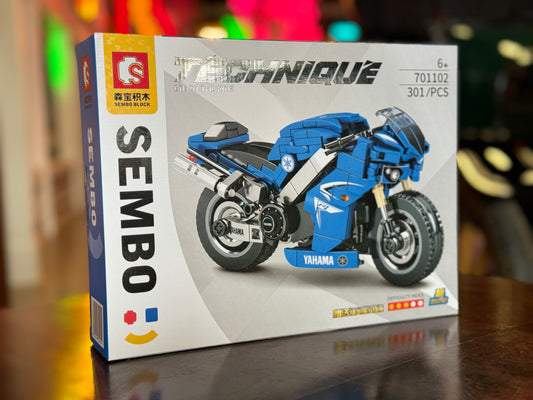 Blue Sport Bike