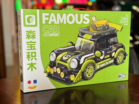 Famous Car Green Travel Car Building Blocks