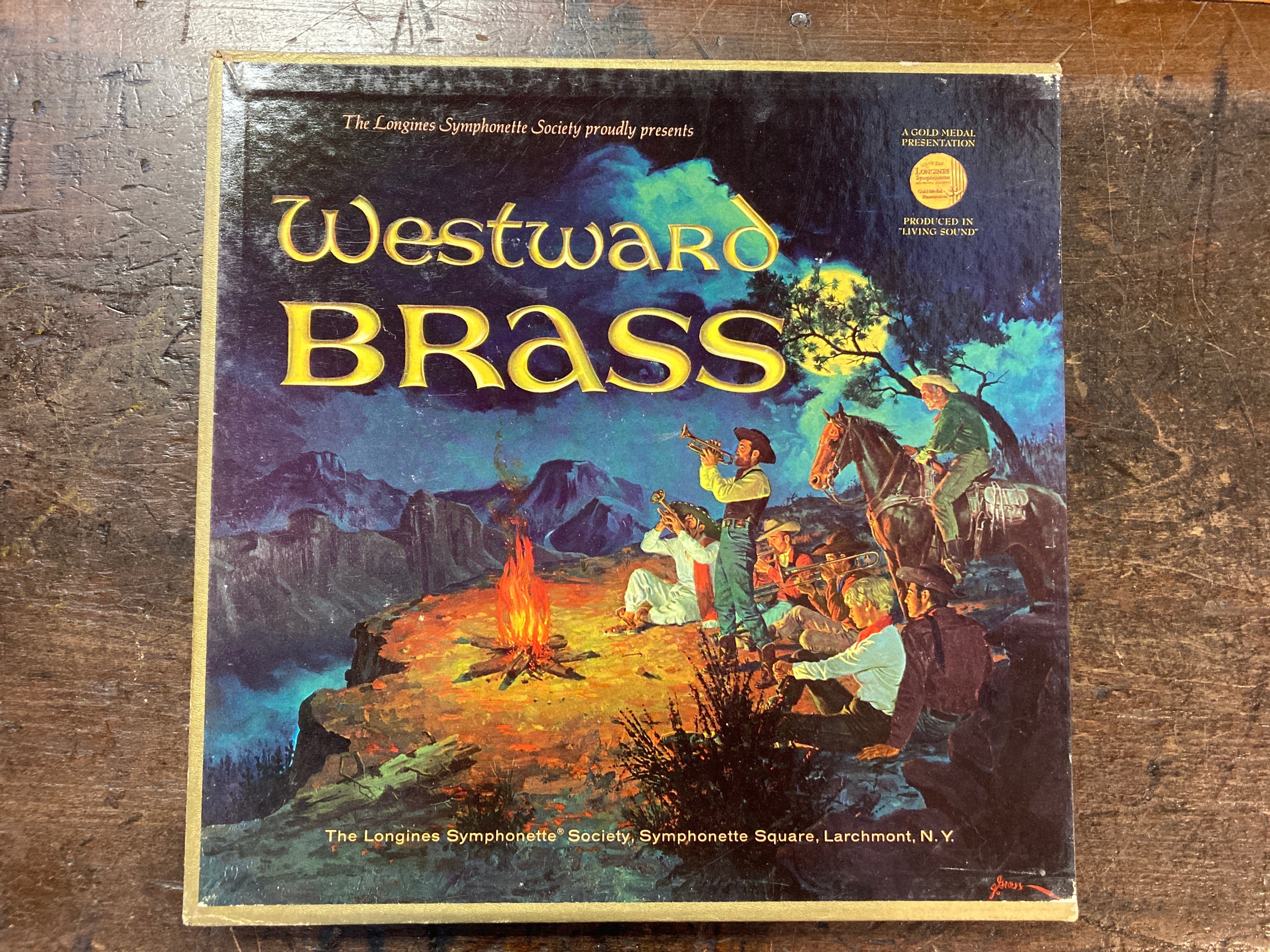 A Treasury of Westward Brass Vinyl Record Set Frontier Relics