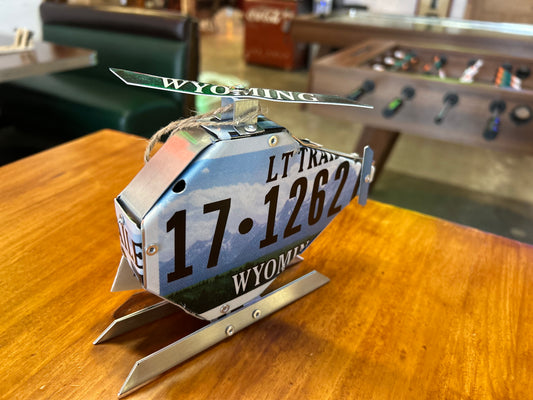 Helicopter License Plate Small