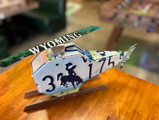 Helicopter License Plate Large