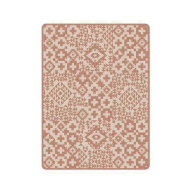 Organic Cotton Woven Baby Blanket Blue Ridge/Cork