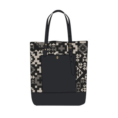 Pendleton Open Tote in Blue Ridge Black