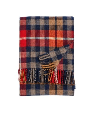 Pendleton Fireside Throw in Hickory Navy/ Rust