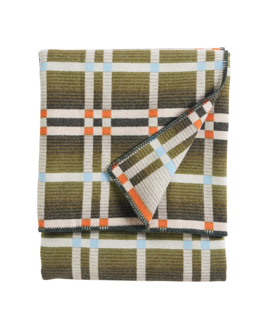 Pendleton Four Square Throw in Slide Mountain Olive