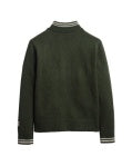 Pendleton Women's Half Zip Ski Sweater in Dark Fir