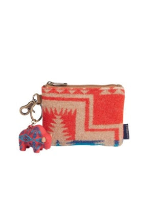 Pendleton Bison ID Pouch in Harding Red