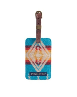 Pendleton Luggage Tag in Harding Turquoise
