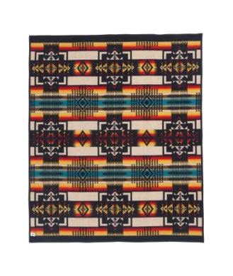 PENDLETON Chief Joseph Jacquard Robe in Black