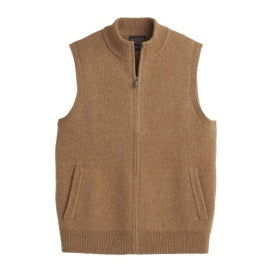 Pendleton Wool Sweater Vest in Tan Mix