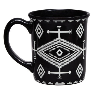 PENDLETON 18 oz. Los Ojos Black ceramic mug