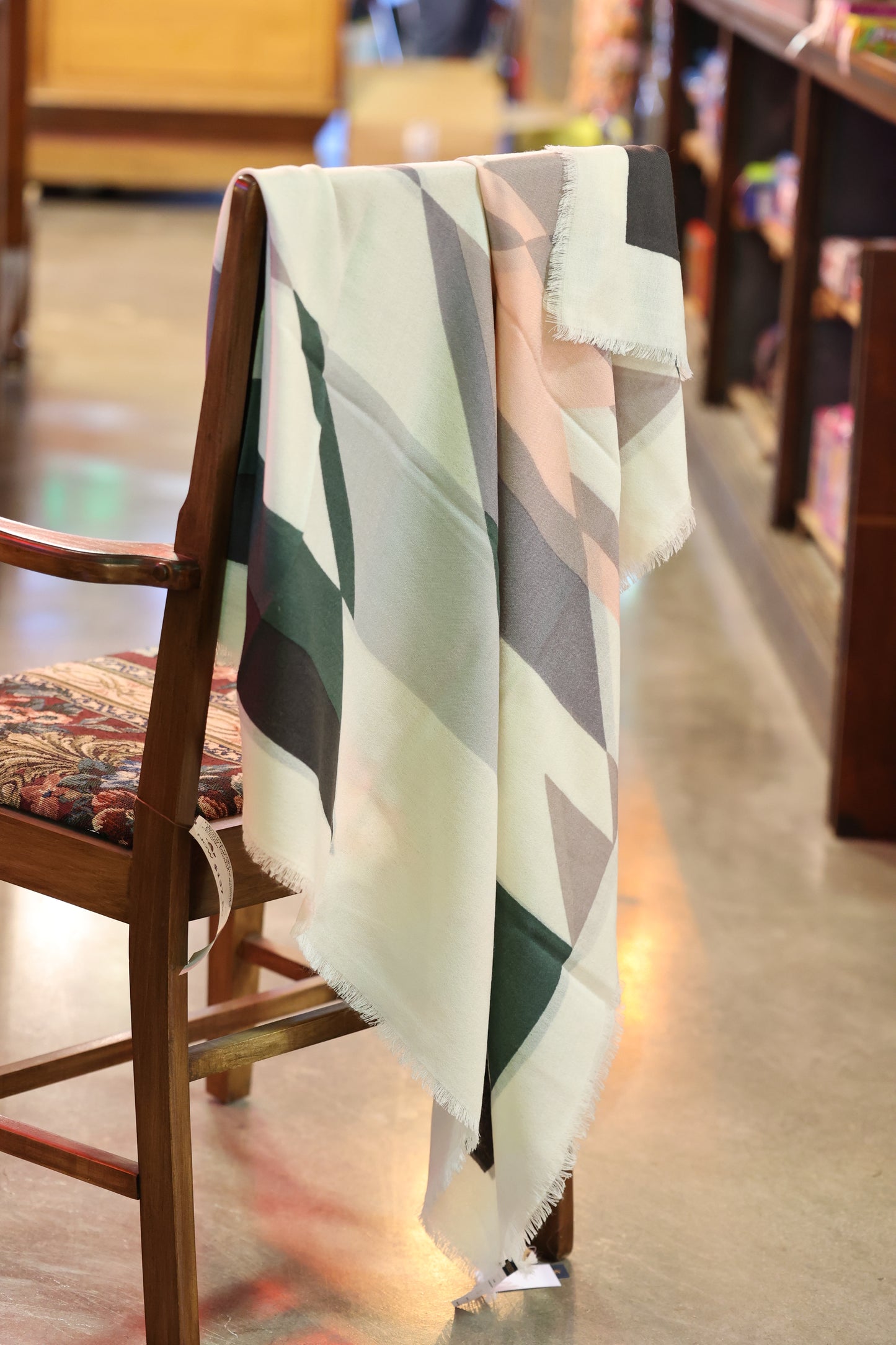 Pendleton Oversized Featherweight Wool Scarf in Wyeth Trail Sand