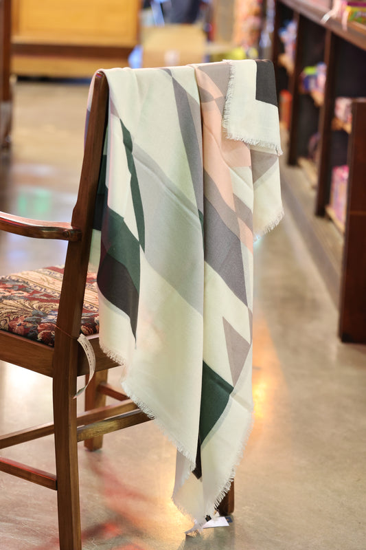 Pendleton Oversized Featherweight Wool Scarf in Wyeth Trail Sand