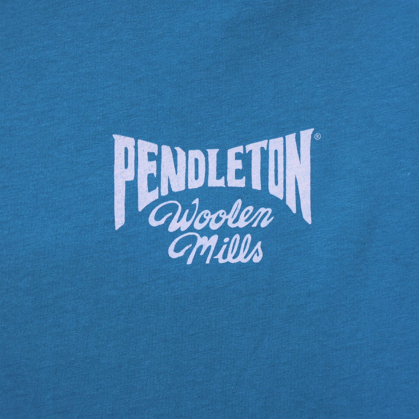 Pendleton Short Sleeve Rodeo Rider Graphic Tee in Teal & Orange