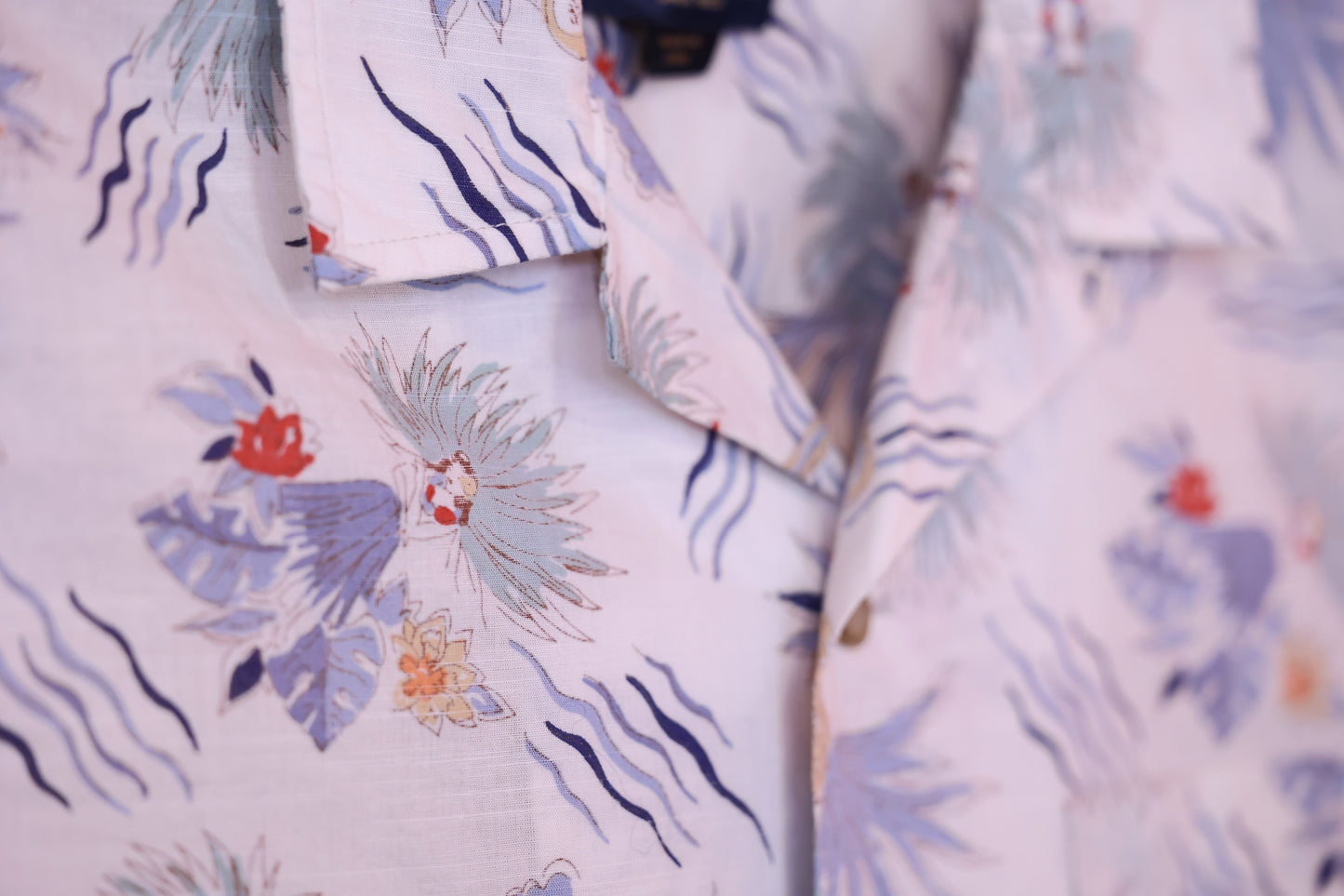 Pendleton Men's White Tropical Print Short Sleeve Button-Down Western Shirt