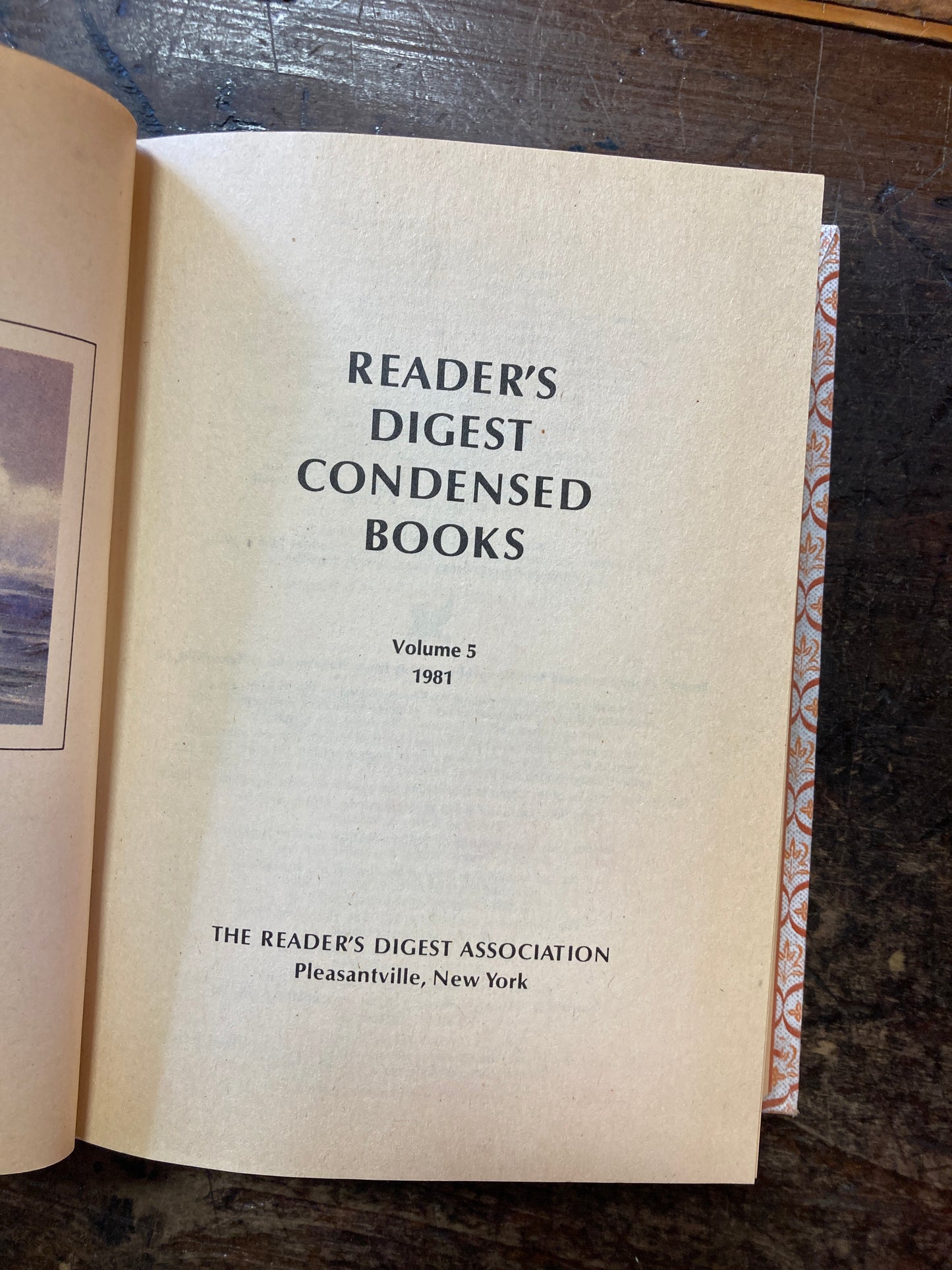 Reader's Digest Condensed Books Volume five 1981