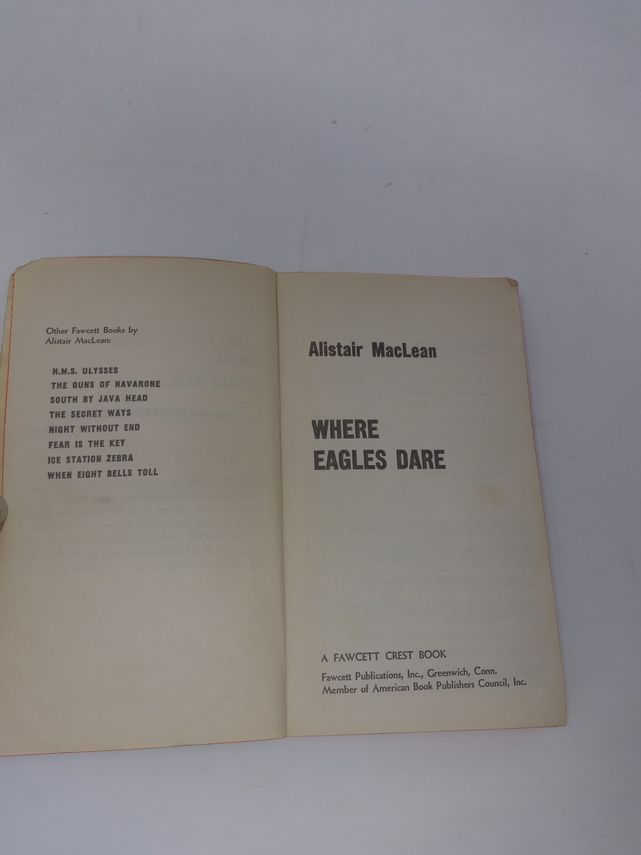 Where Eagles Dare by Alistair MacLean Book
