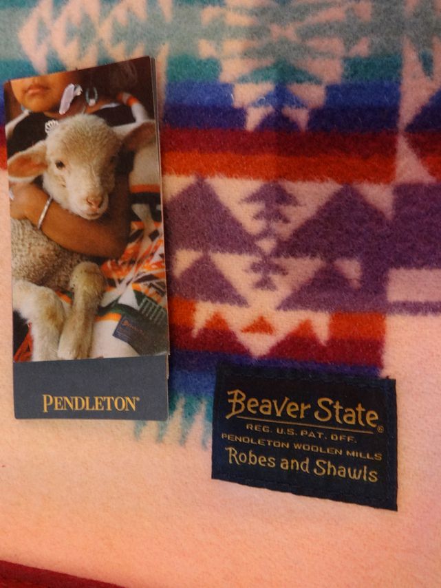 Pendleton Chief Joseph Jacquard Crib Blanket in Pink