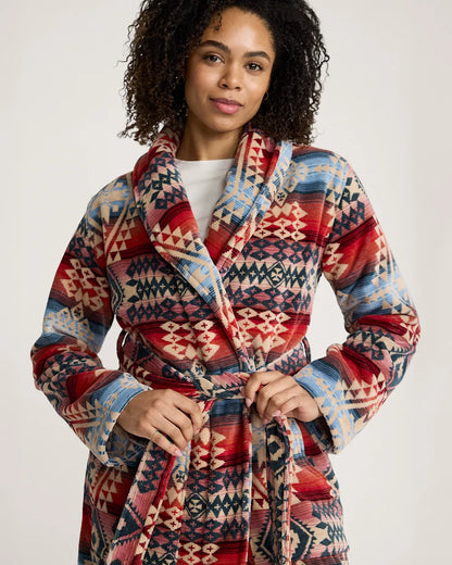 PENDLETON WOMEN'S DESERT SKY COTTON TERRY VELOUR BATHROBE
