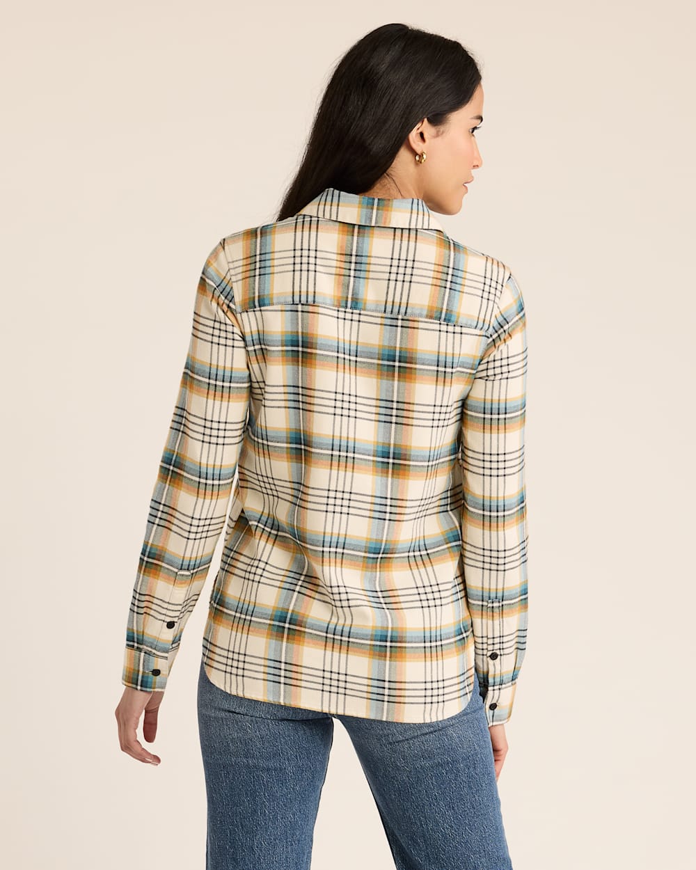 Pendleton Madison Flannel Shirt in Cream Multi Plaid