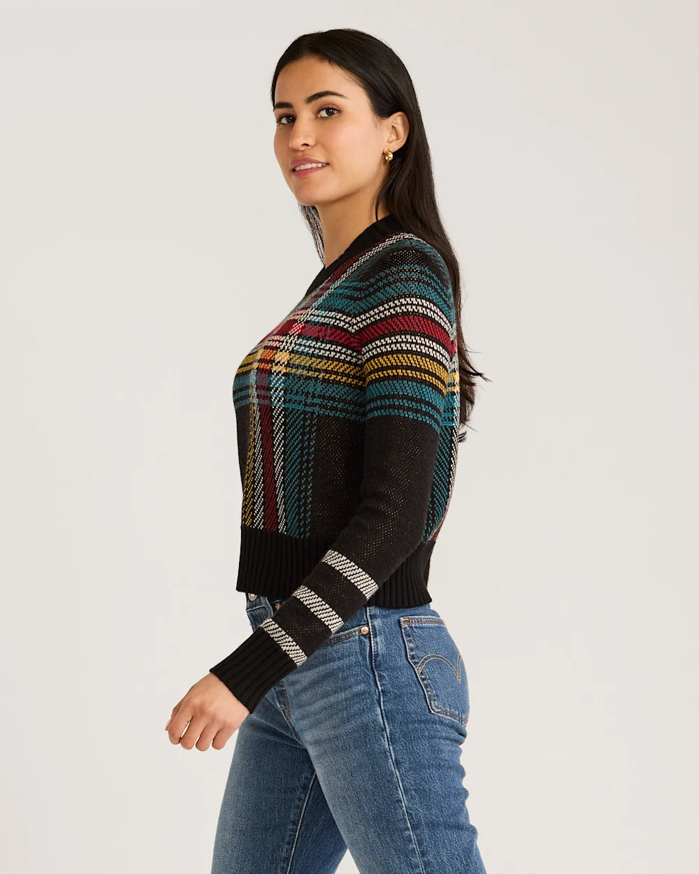 PENDLETON WOMEN'S PLAID MERINO SWEATER