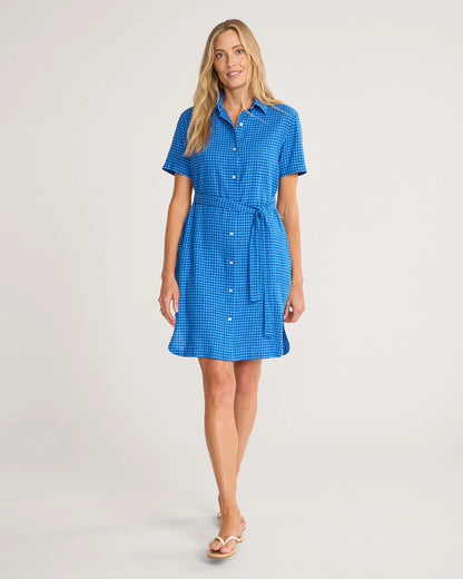Pendleton Charlotte Shirt Dress in Blue Check