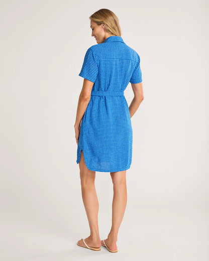 Pendleton Charlotte Shirt Dress in Blue Check