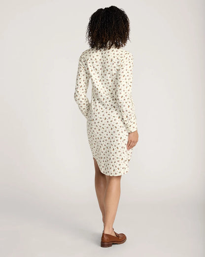 PENDLETON WOMEN'S FLORAL COTTON TWILL GAMBLER SHIRT DRESS