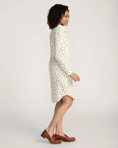 PENDLETON WOMEN'S FLORAL COTTON TWILL GAMBLER SHIRT DRESS