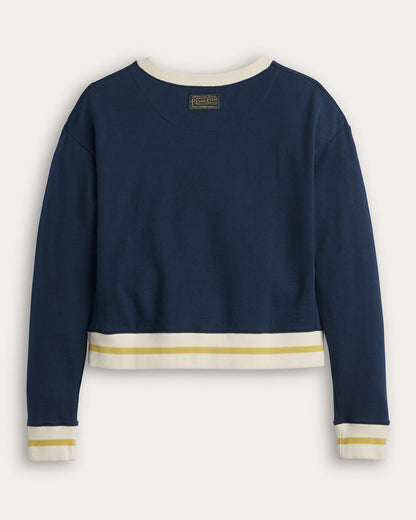 Pendleton Graphic French Terry Pullover in Navy