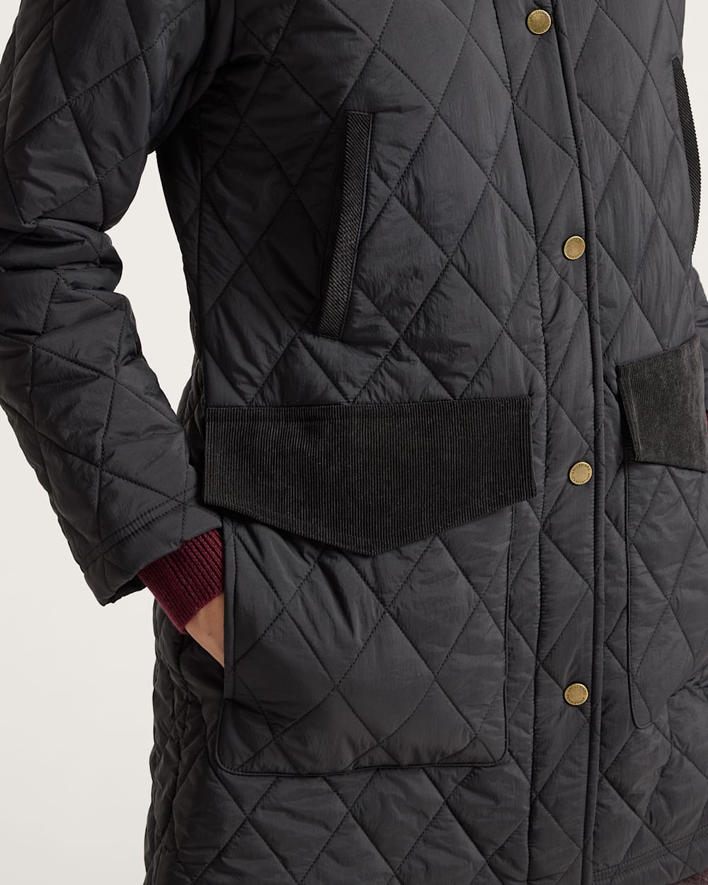 Pendleton Sun River Corduroy Accent Field Coat in Black