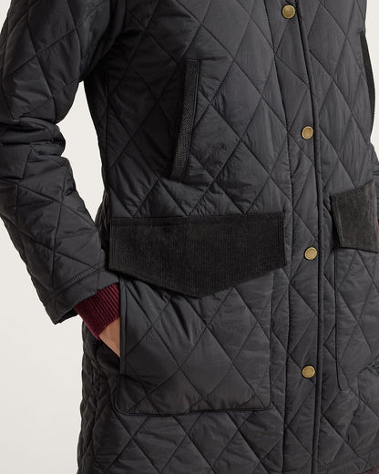 Pendleton Sun River Corduroy Accent Field Coat in Black