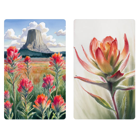 Devil's Tower Indian Paintbrush | Waffle Weave Microfiber Towel