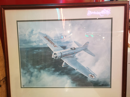 "Sky Chief" Framed art of plane