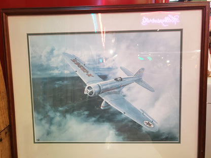 "Sky Chief" Framed art of plane