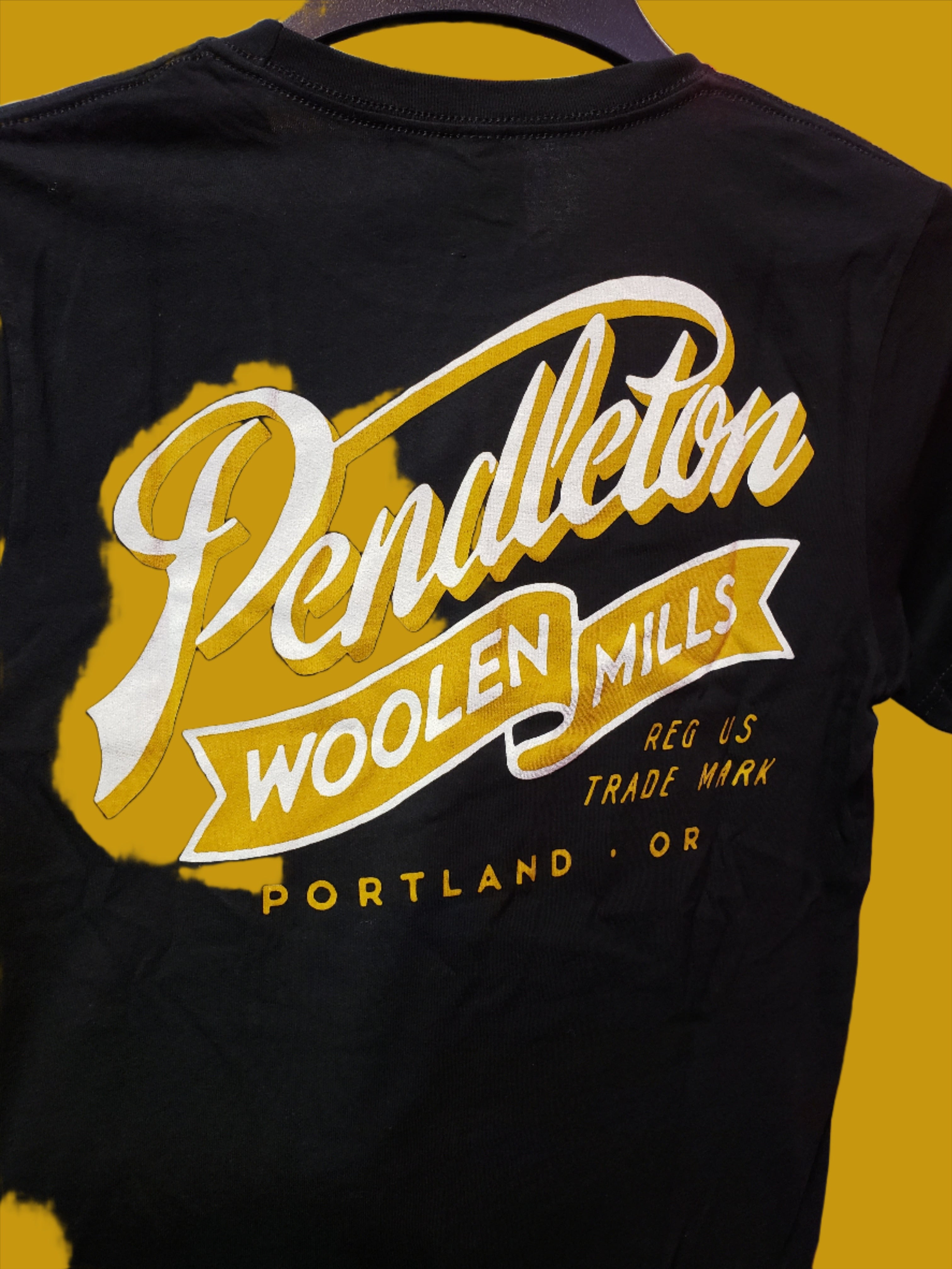 Pendleton Graphic Tee with the Ribbon Logo โ Frontier Auto Museum