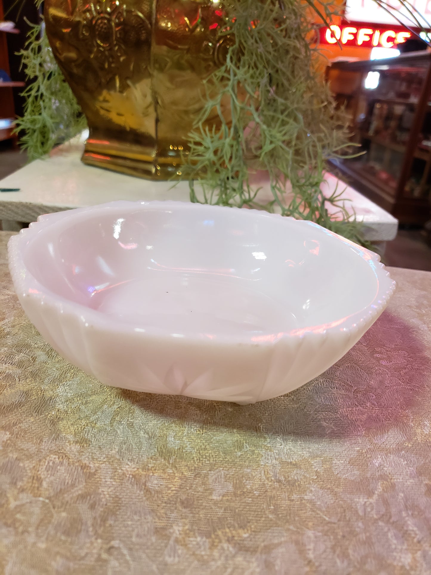 Milk Glass Candy Dish