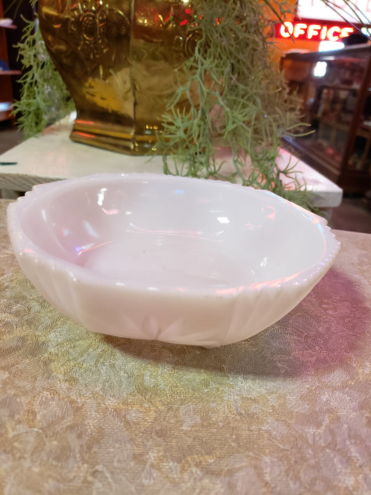 Milk Glass Candy Dish