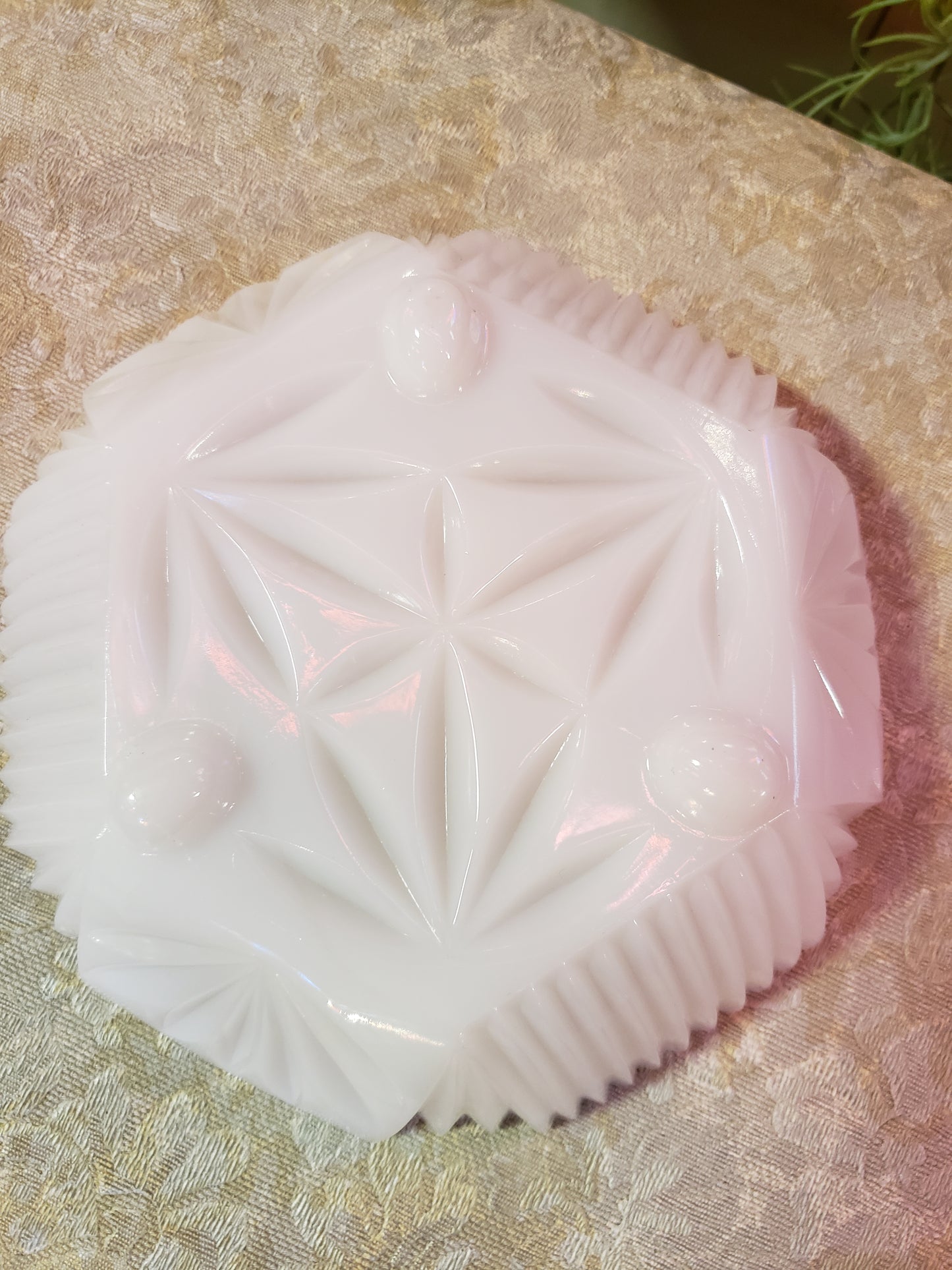 Milk Glass Candy Dish