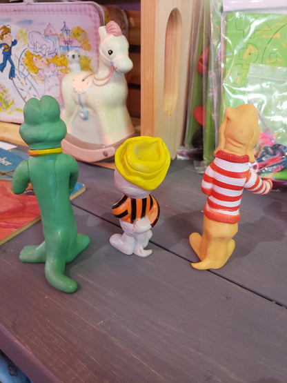 Set of 3 POGO cartoon figurines