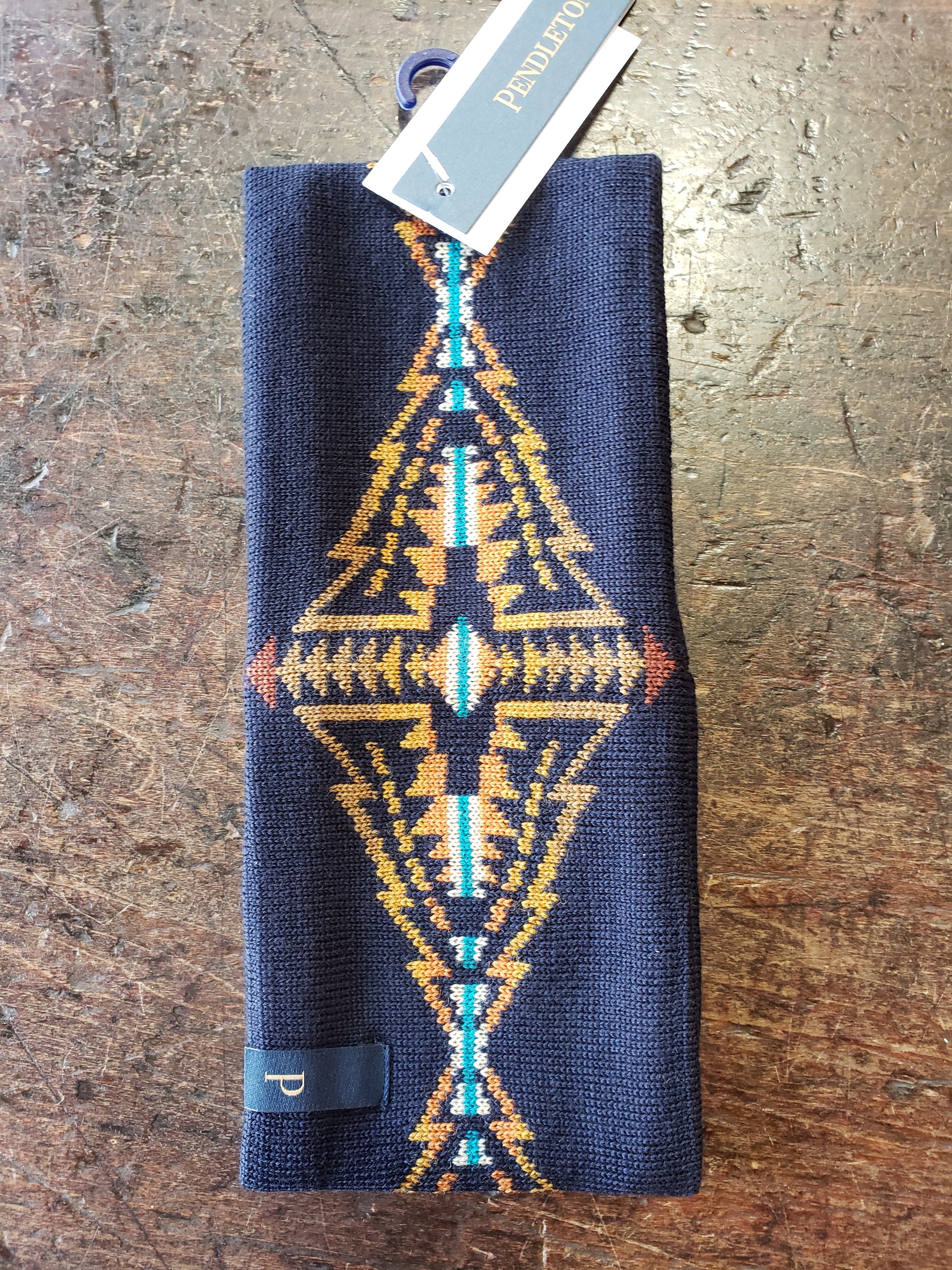 Fleece Lined Wool Patterned Headband · Mexicali Blues