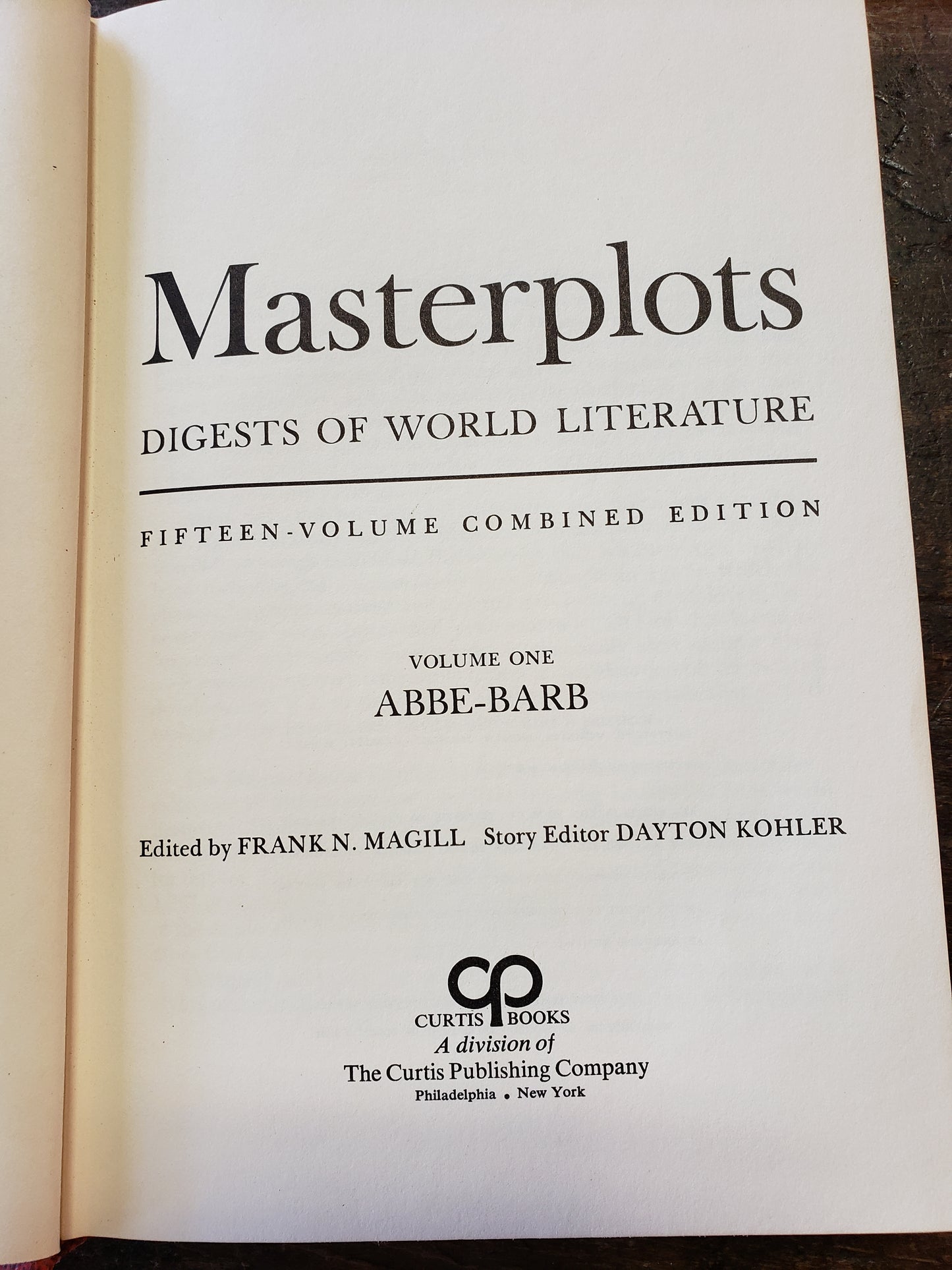 MASTERPLOTS Digest of World Literature