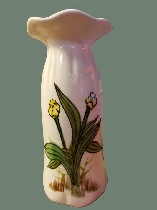 Vintage Vase with yellow flowers