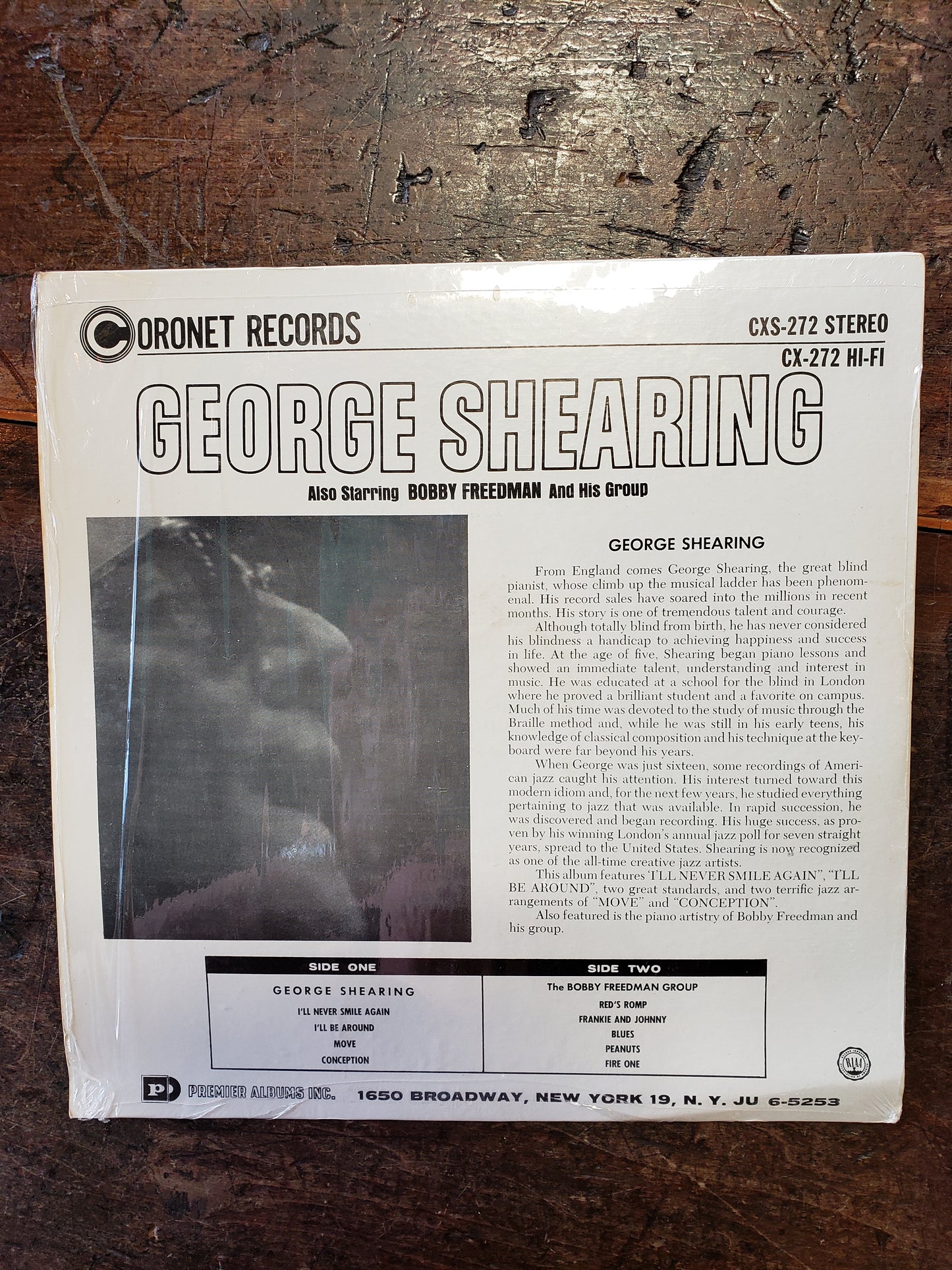 George Shearing/ The Bobby Freeman Group vinyl record