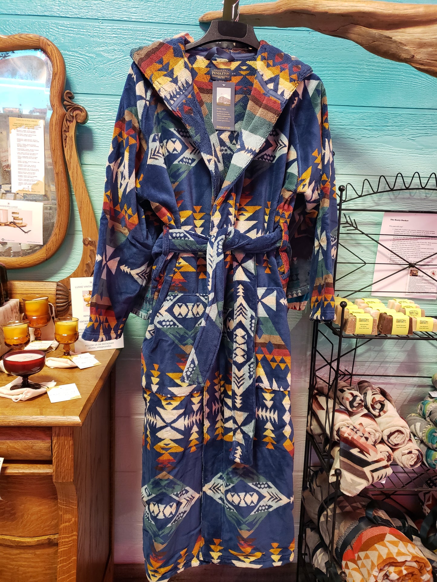 PENDLETON COTTON TERRY VELOUR ROBE