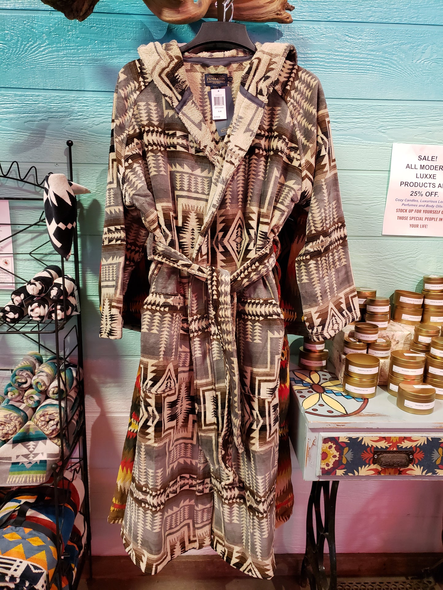 PENDLETON COTTON TERRY VELOUR ROBE