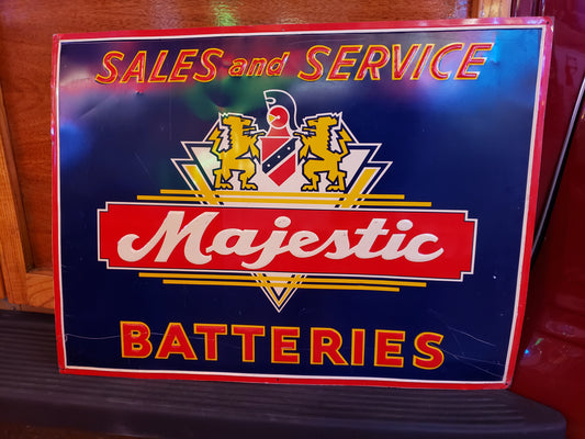 Majestic Batteries sign